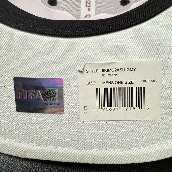 FIFA World Cup Qatar 2022 Germany Snapback Hat Mens Red Black Official Licensed - Picture 11 of 12